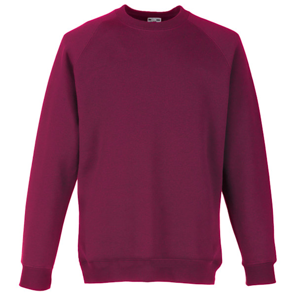 Fruit Of The Loom Barnkläder Unisex Raglanärm Sweatshirt 3-4 Burgundy 3-4