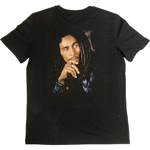 Bob Marley Unisex Adult One Love Portrait Broderad T-shirt X Black XL