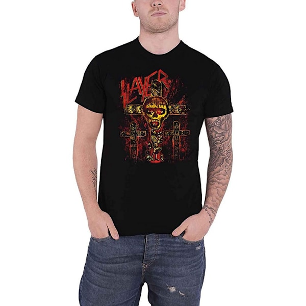 Slayer Unisex Adult SOS Crucifixion T-Shirt S Svart Black S