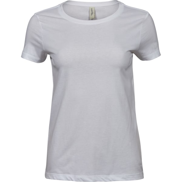 Tee Jays Dam/Dam Lyxig bomull T-shirt XXL Vit White XXL