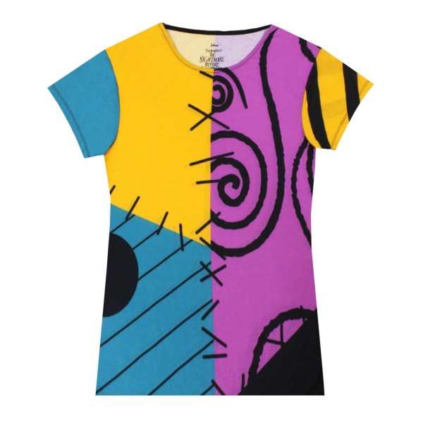 Nightmare Before Christmas Sally Cosplay T-shirt för kvinnor/damer Multicoloured S