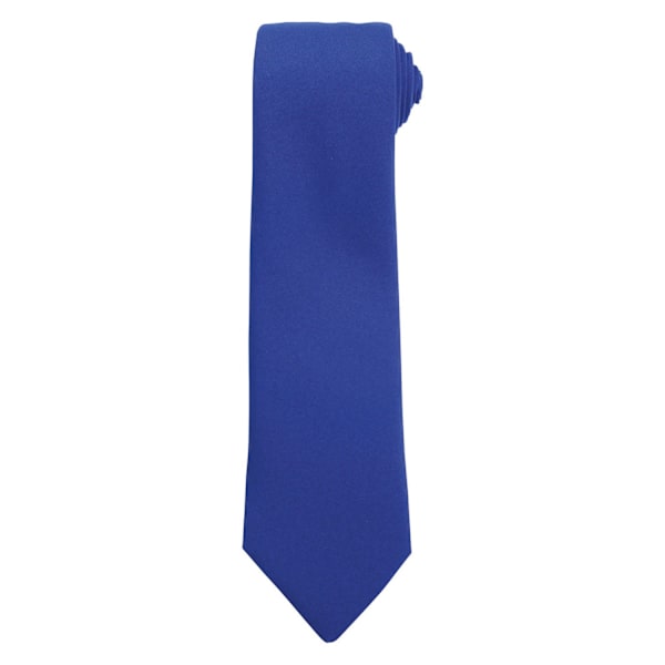 Premier enfärgad slips i polyester, en storlek, kungligt blå Royal Blue One Size