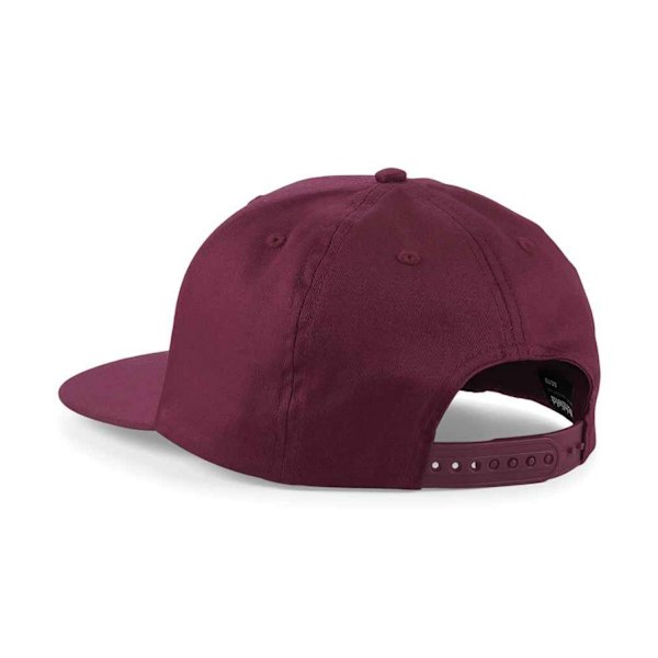 Beechfield Unisex Snapback-keps för vuxna, One Size, Burgunder Burgundy One Size