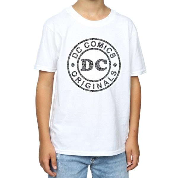 DC Comics Boys DC Originals Crackle Logo T-shirt 7-8 år Vit White 7-8 Years