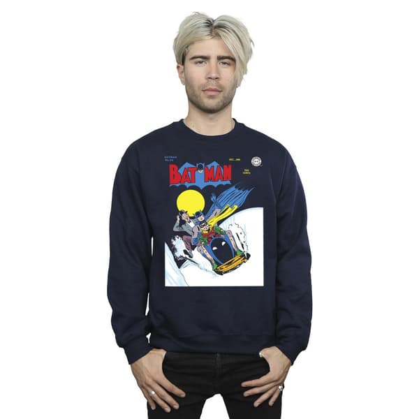 DC Comics Herr Batman Snow Mobile Sweatshirt XL Marinblå Navy Blue XL