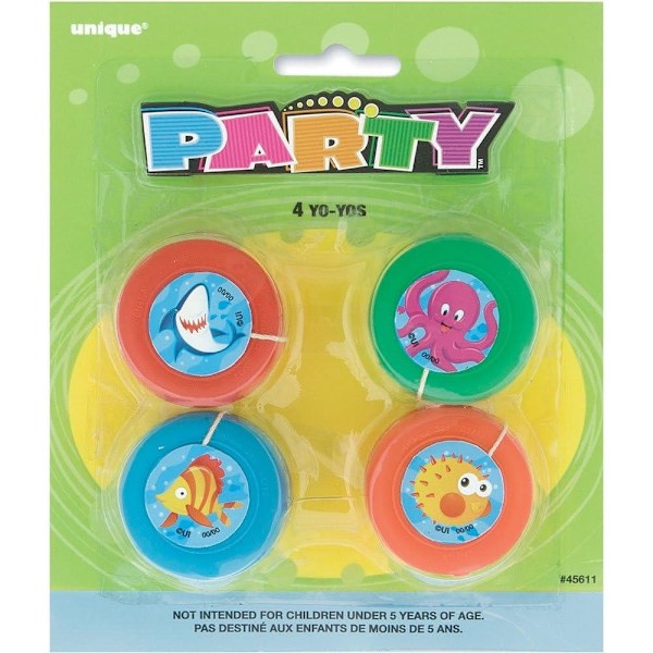Unik fest haj jojo (4-pack) En storlek Flerfärgad Multicoloured One Size