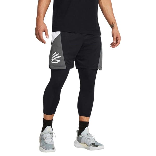 Under Armour Herr Grafiskt Tryck Basketshorts L S Svart/Grå Black/Grey L S