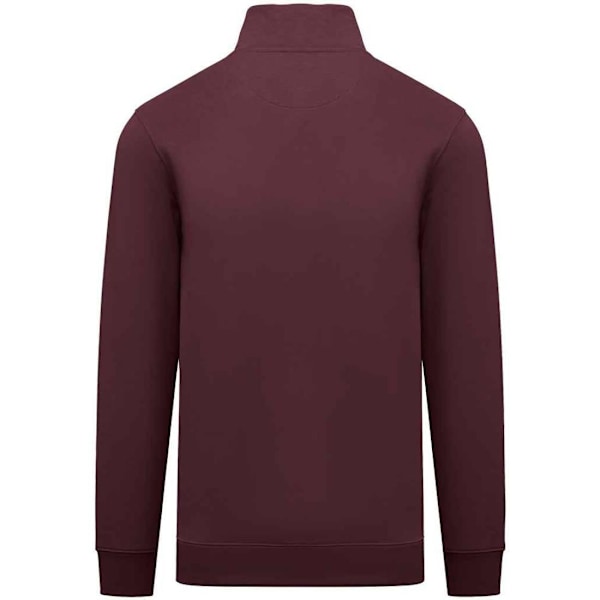 Native Spirit Herr Quarter Zip Sweatshirt XXL Mörk Körsbär Dark Cherry XXL