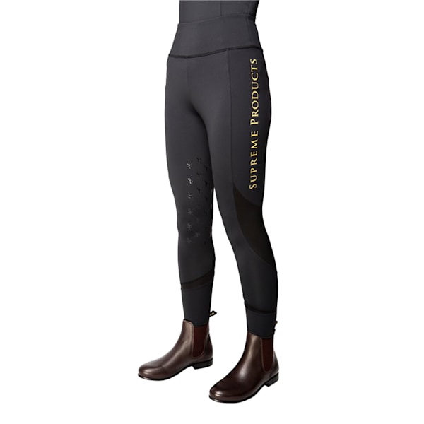 Supreme Products Girls Show Rider Active Leggings 7-8 år Bla Black/Gold 7-8 Years