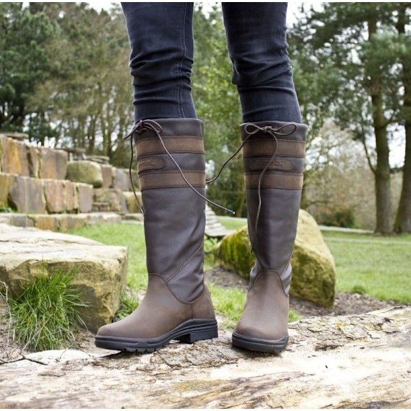Brogini Dam/Dam Longridge Nubuck Kalv Stövlar 5 UK Brun Brown 5 UK