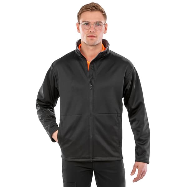 Result Core Herr Plain Soft Shell Jacka XXL Svart Black XXL
