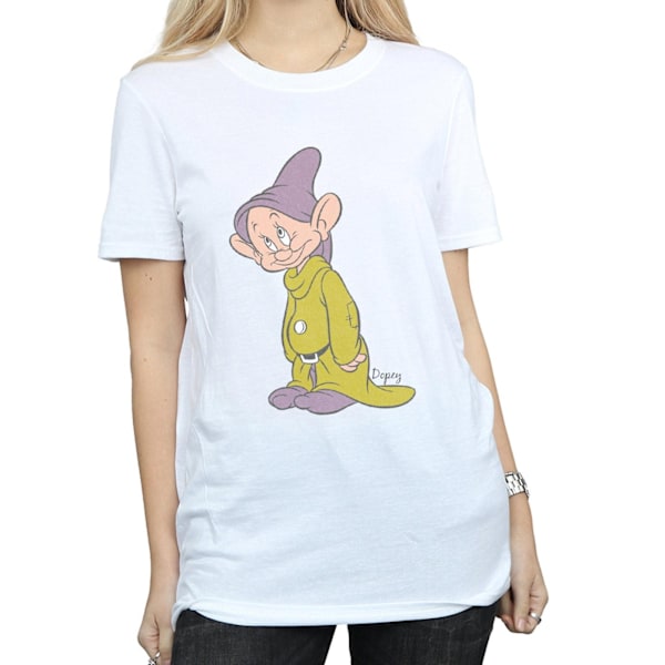 Snövit och de sju dvärgarna Dam/Dam Dopey Bomull Pojkvän White 3XL