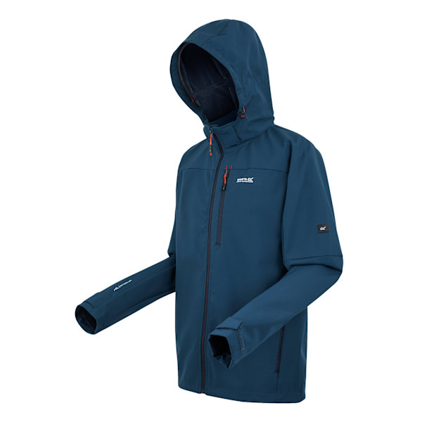 Regatta Arana Vattentät Softshelljacka för Män M Moonlight Den Moonlight Denim/Tangerine Tango M