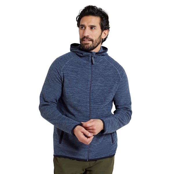 Mountain Warehouse Mens Snowdon II Full Zip Hoodie XL Blå Blue XL