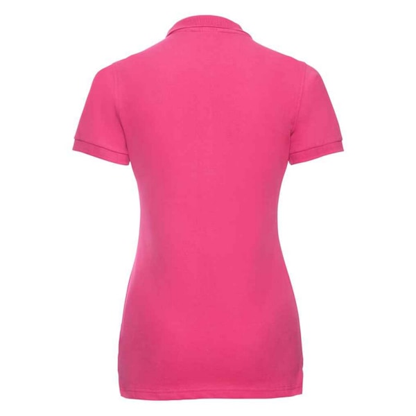 Russell Dam/Kvinnors Pique Stretch Polotröja M Fuchsia Fuchsia M