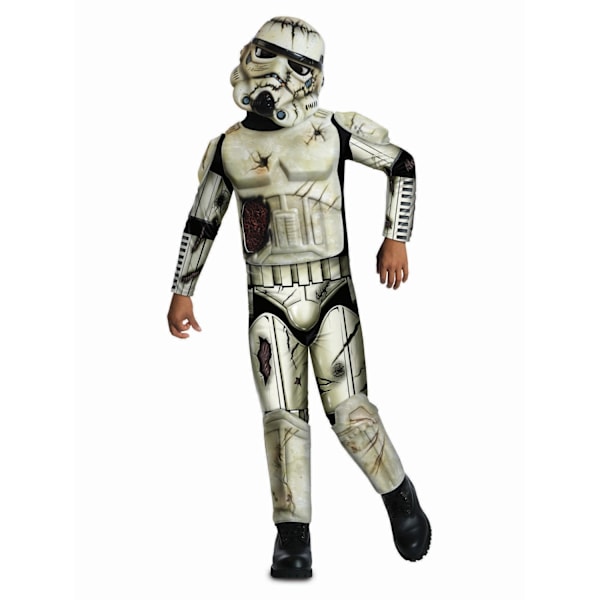 Star Wars Barn/Barn Döds Trooper Kostym S Vit/Svart White/Black S