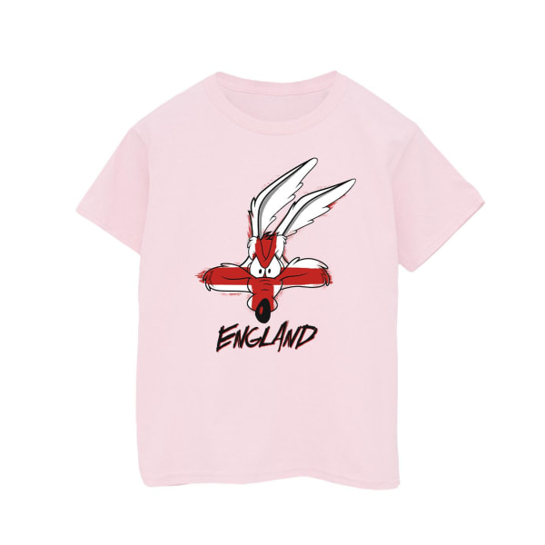 Looney Tunes Girls Coyote England Face Cotton T-Shirt 12-13 Ja Baby Pink 12-13 Years