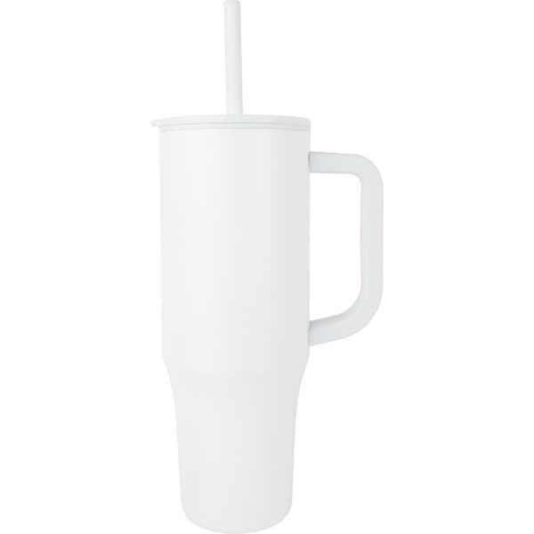 Floso Brady Isolerad 900ml Mugg Med Sugrör One Size Vit White One Size