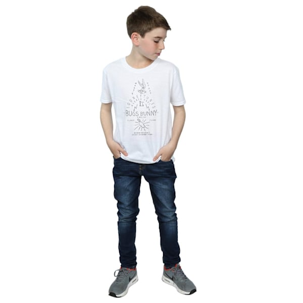 Looney Tunes Boys Bugs Bunny A Wild Hare T-shirt 12-13 år Vit White 12-13 Years