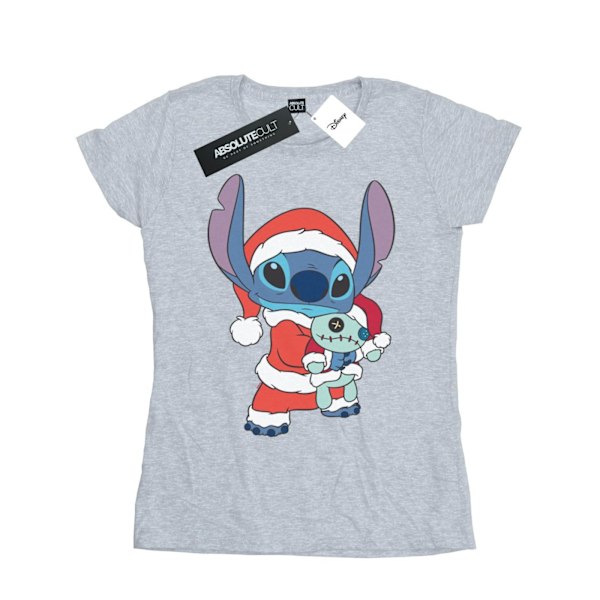 Disney Dam/Kvinnor Lilo Och Stitch Stitch Jul Bomull T- Sports Grey M