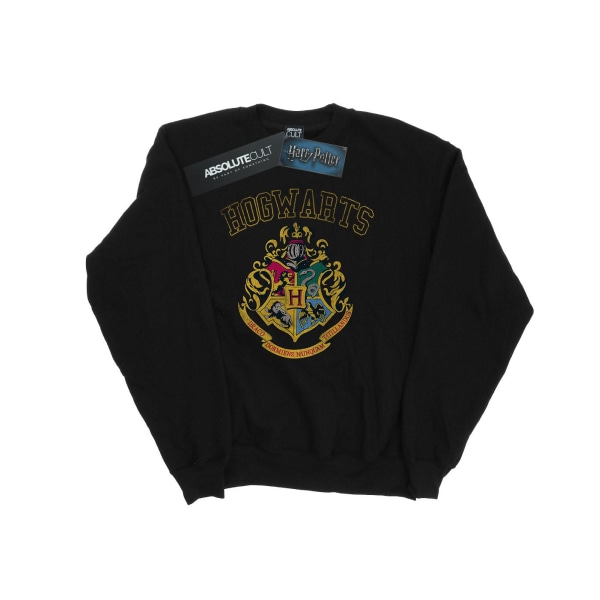 Harry Potter Tjejers Varsity Style Crest Sweatshirt 12-13 År B Black 12-13 Years