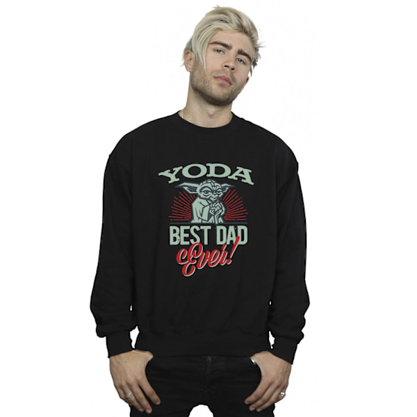 Star Wars Mandalorian Yoda Pappa Sweatshirt XL Svart Black XL