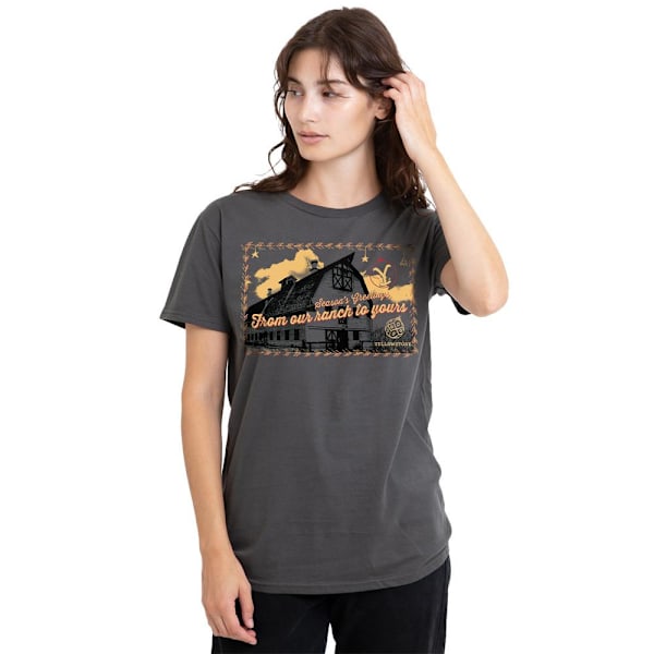 Yellowstone Unisex Vuxen Säsongshälsningar Från Yellowstone Charcoal M