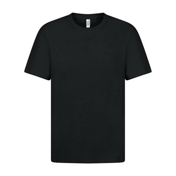 Casual Classic Mens Ringspun Tee 4XL Svart Black 4XL