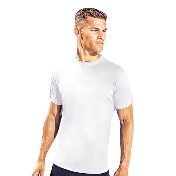 TriDri Performance T-shirt i återvunnet material för män, vit, M White M
