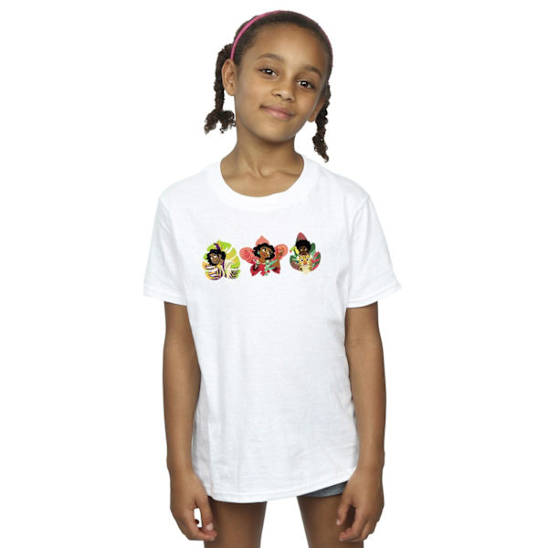 Disney Girls Encanto Family Line Bomull T-shirt 5-6 år Vit White 5-6 Years