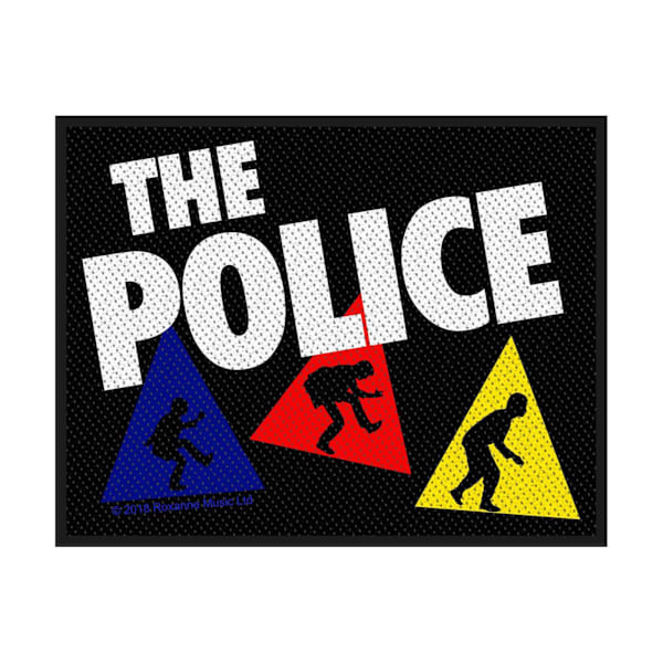 The Police Vävda Triangel Patch En Storlek Svart/Flerfärgad Black/Multicoloured One Size