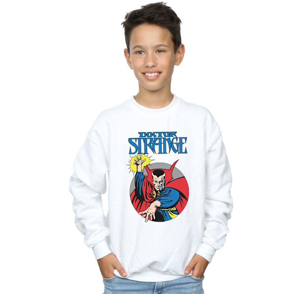 Marvel Boys Doctor Strange Circle Sweatshirt 5-6 år Vit White 5-6 Years