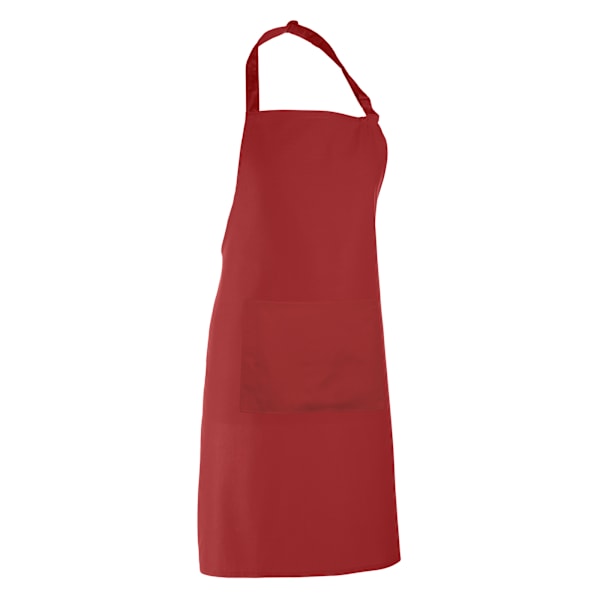 Premier Dam/Kvinnors Färger Bip Förkläde Med Ficka / Arbetskläder Red One Size