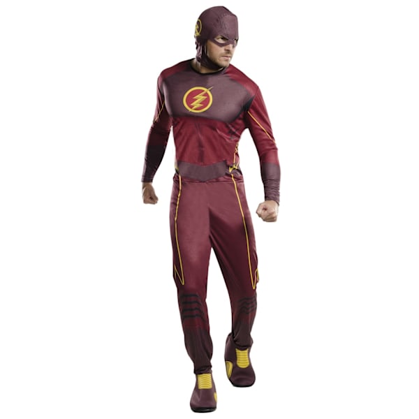The Flash Herrdräkt XL Maroon/Gul Maroon/Yellow XL