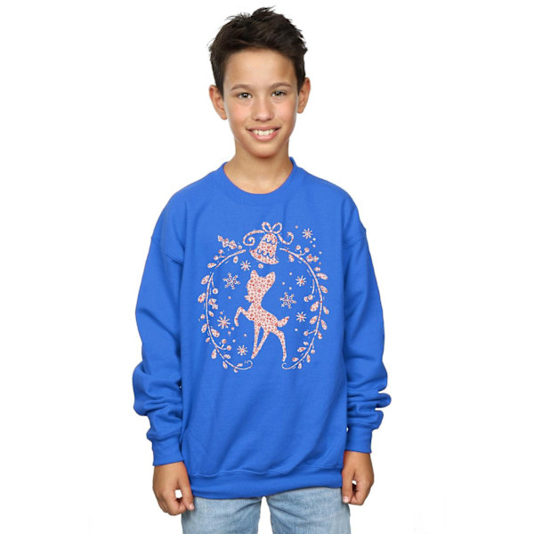 Disney Boys Bambi Julkrans Sweatshirt 7-8 År Royal B Royal Blue 7-8 Years