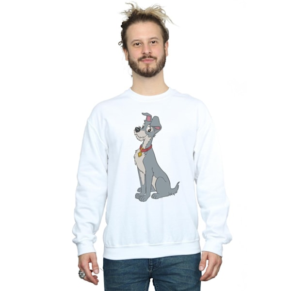 Disney Herr Lady Och Lufsen Spaghetti Hjärta Sweatshirt S Vit White S