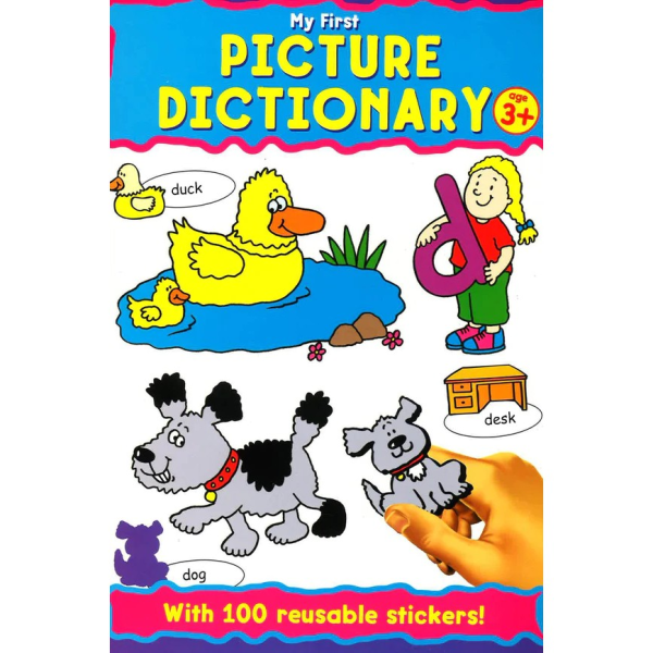 Alligator My First Picture Dictionary Sticker Book One Size Mul Multicoloured One Size