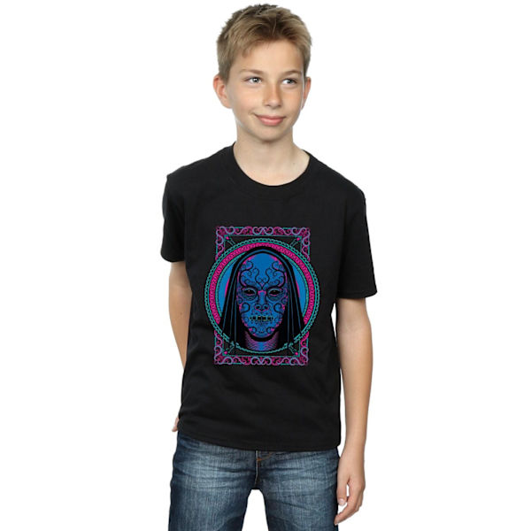 Harry Potter Boys Neon Death Eater Mask T-shirt 5-6 år Svart Black 5-6 Years