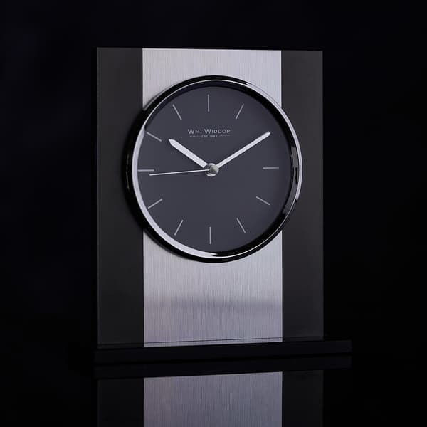 William Widdop Aluminium Mantel Klocka One Size Svart Black One Size