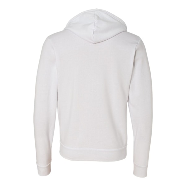 Bella + Canvas Unisex Full Zip Hoodie XL Vit White XL