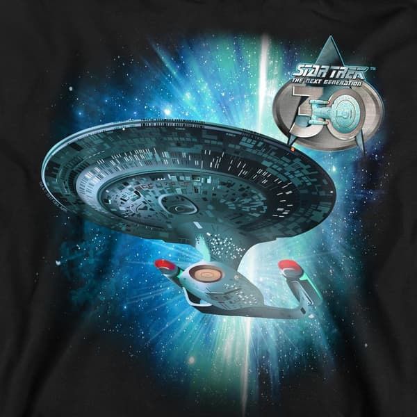 Star Trek Unisex Vuxen Skepp 30 Sweatshirt S Svart Black S