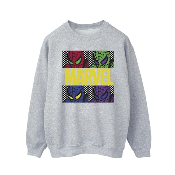 Marvel Herr Spider-Man Pop Art Sweatshirt XXL Sports Grey Sports Grey XXL