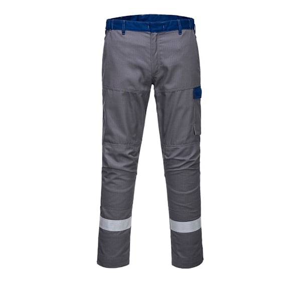 Portwest Bizflame Ultra Tvåfärgad Arbetsbyxa för Män 41R 41 Grå Grey 41R 41