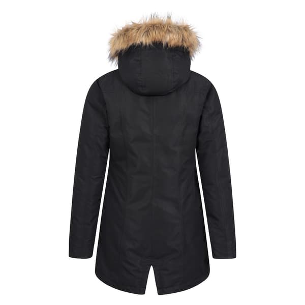 Mountain Warehouse Dam/Dam Tarka II Lång Vadderad Jacka 6 Black 6 UK