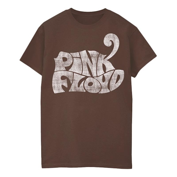 Pink Floyd Mens Logo 70s T-Shirt S Brun Brown S