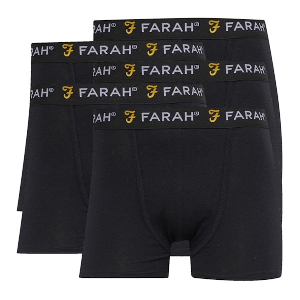 Farah Chorley Boxerkalsonger för män (5-pack) XXL Svart Black XXL