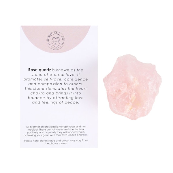 Något Annorlunda Kvarts Rå Kristall En Storlek Rosa Rose One Size