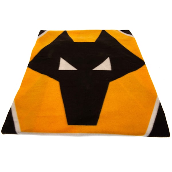 Wolverhampton Wanderers FC filt En storlek Svart/Gul/Vit Black/Yellow/White One Size