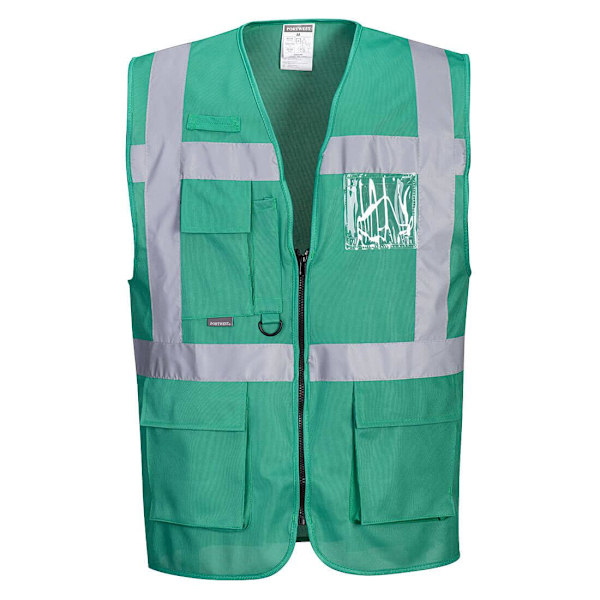 Portwest Unisex Varningsväst Iona Executive Hi-Vis M Flaska Grön Bottle Green M