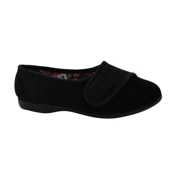 GBS Dam/Dam Audrey Touch Fasten Tofflor 2 UK Svart Black 2 UK